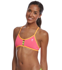 TYR Women's Solid Pacific Tieback Bikini Top