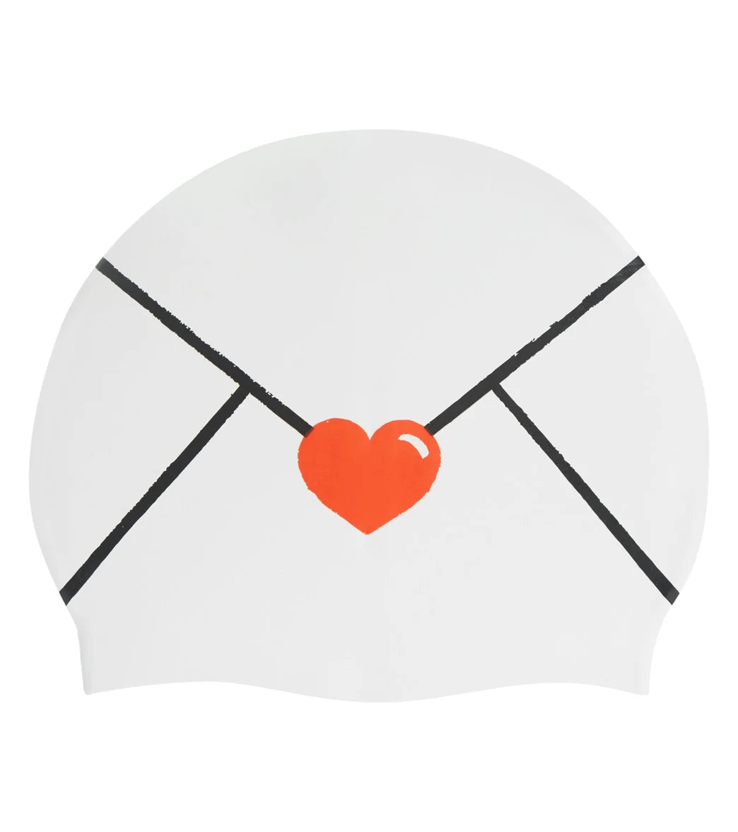Sporti Limited Edition Love Letter Silicone Swim Cap