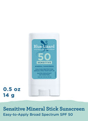 Blue Lizard Sensitive Mineral SPF 50 Sunscreen Stick 0.5 oz