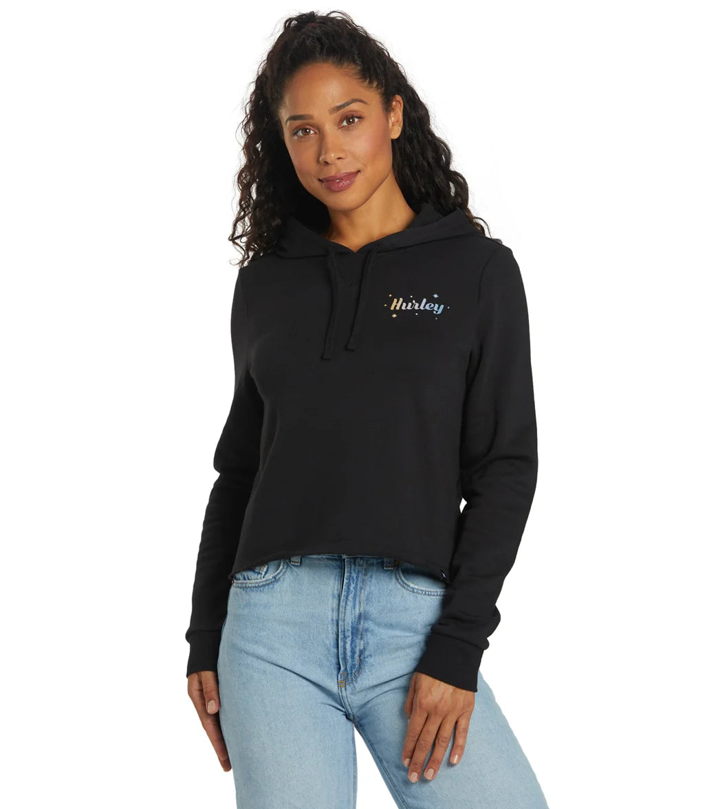 Hurley Women's Helena Cut Off Pullover Hoodie