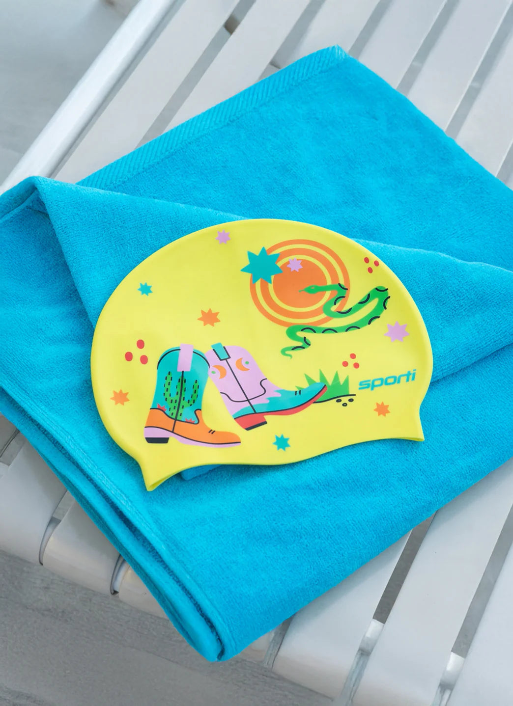 Sporti x Alex Walsh Space Cowboy Silicone Swim Cap
