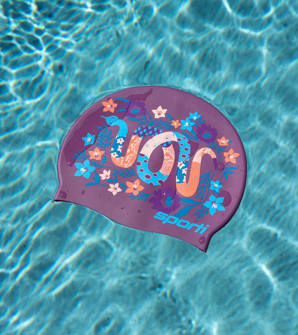 Sporti x Gretchen Walsh Desert Python Silicone Swim Cap