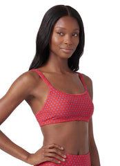 Sporti Active Tidal Dots Double Cross Workout Bikini Top