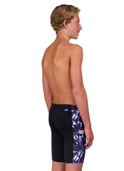 JOLYN Men's Jammer Leaves Spliced Jammer Swimsuit