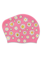 Sporti Giggle Garden Long Hair Bun Silicone Swim Cap