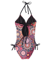 Hurley Turkish Floral Halter One Piece Swimsuit