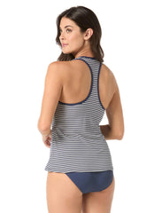 Beach House Women's Yacht Club Textured Erinna Racer Back Tankini Top