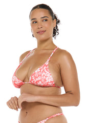 Body Glove Women's Blooms Ashlyn Triangle Tie Back Bikini Top