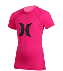 Hurley Youth Girls' Horizon S/S Rash Guard (7-14)
