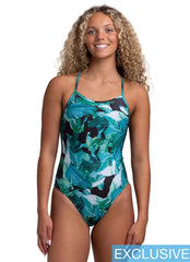 JOLYN Women's Perry Palmfrond One Piece Swimsuit