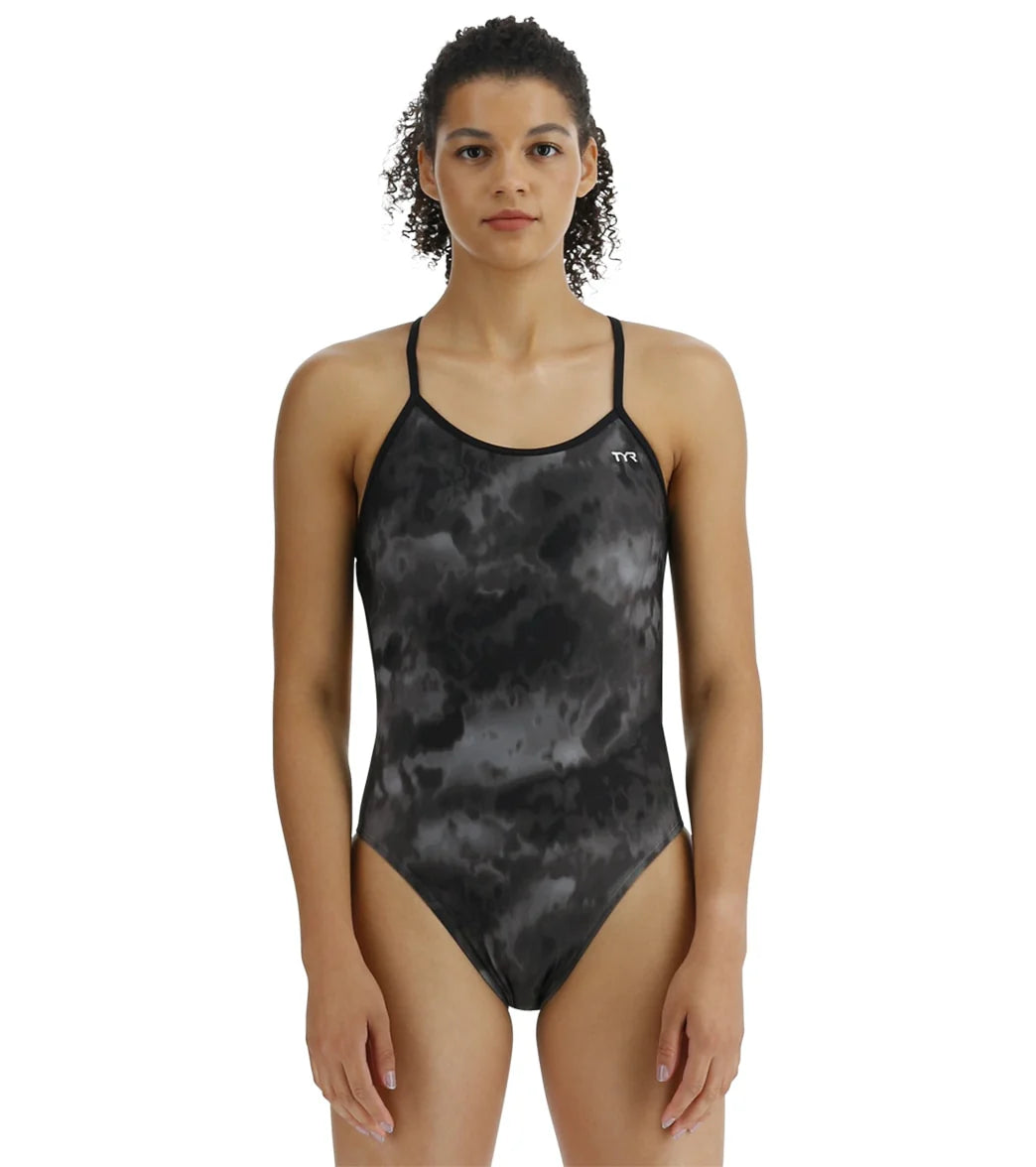TYR Women's Turbulent Crosscut Tieback One Piece Swimsuit
