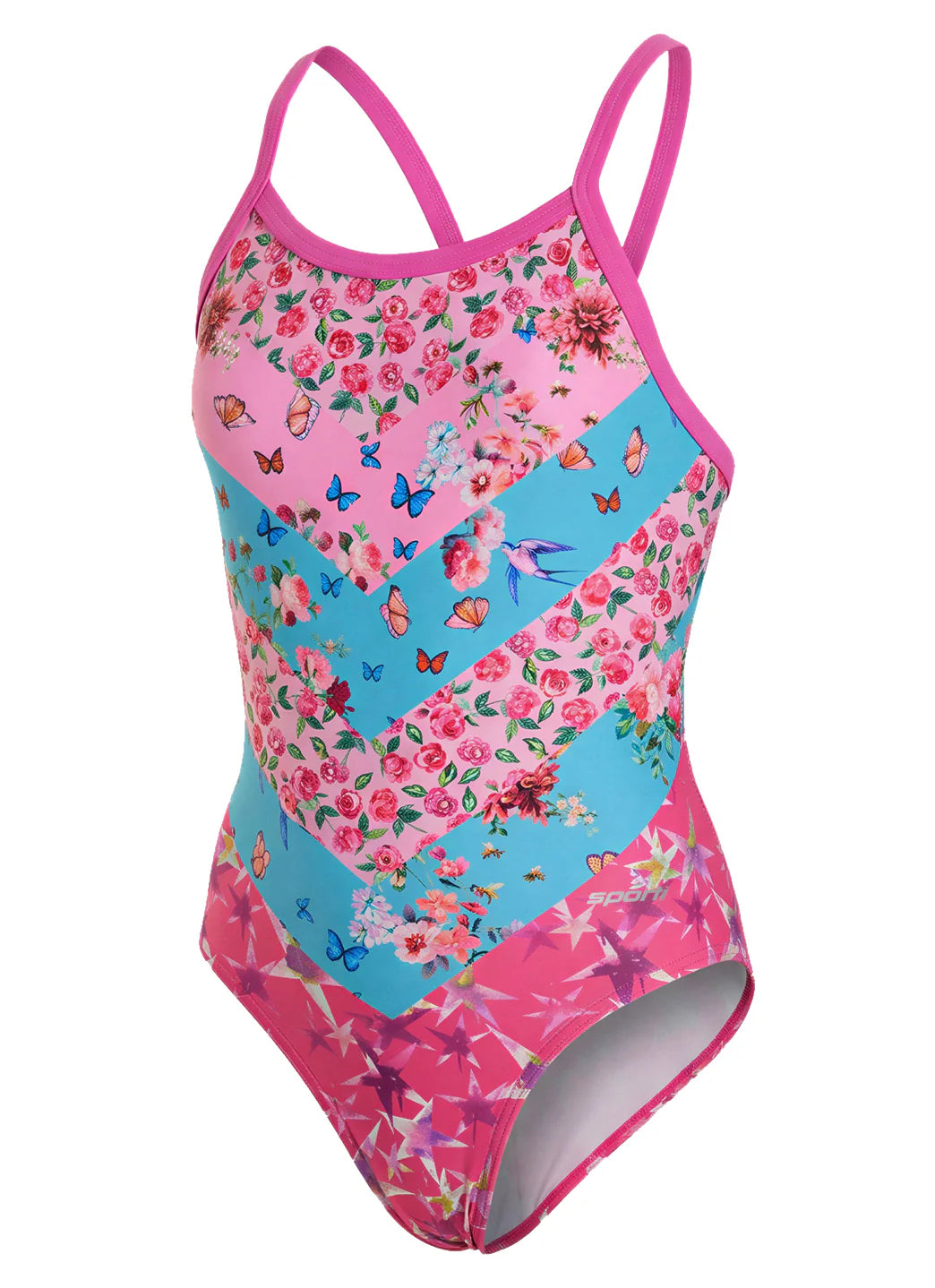 Sporti Daydream Whimsy Thin Strap One Piece Swimsuit (22-44)