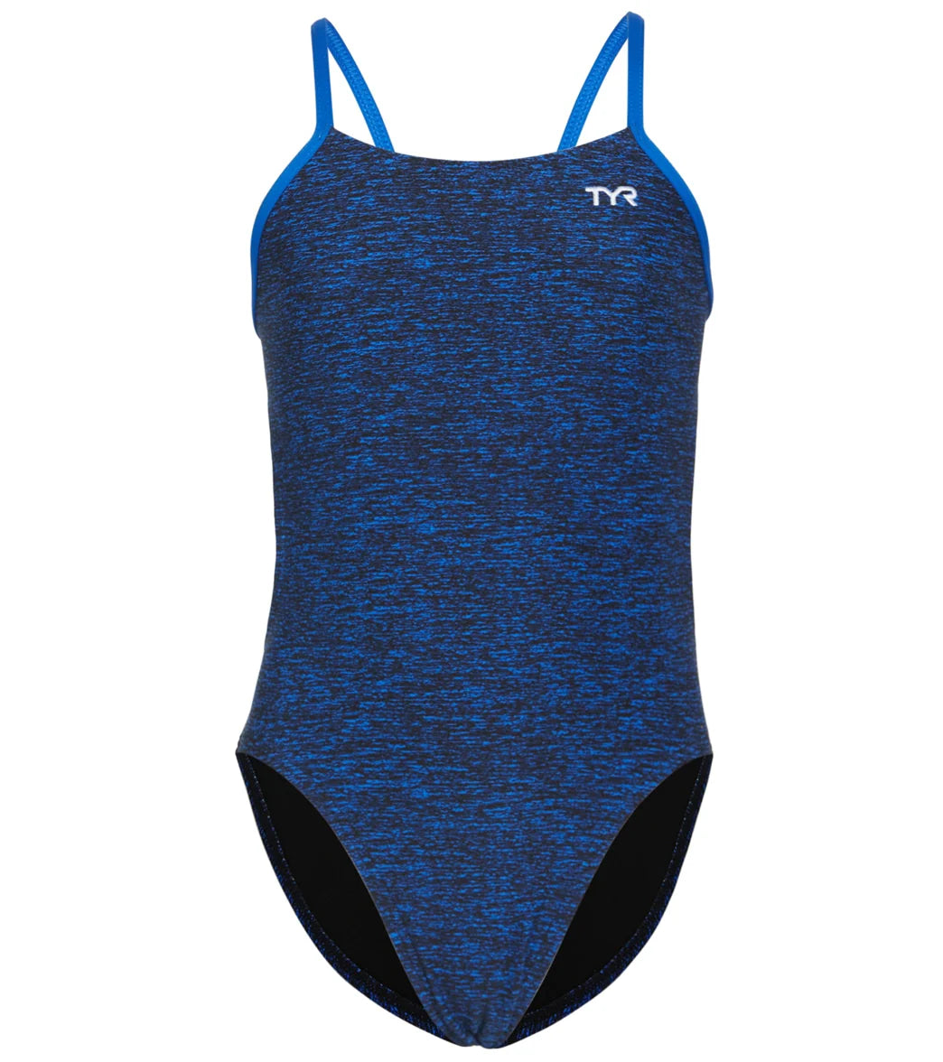 TYR Girls' Lapped Cutoutfit One Piece Swimsuit