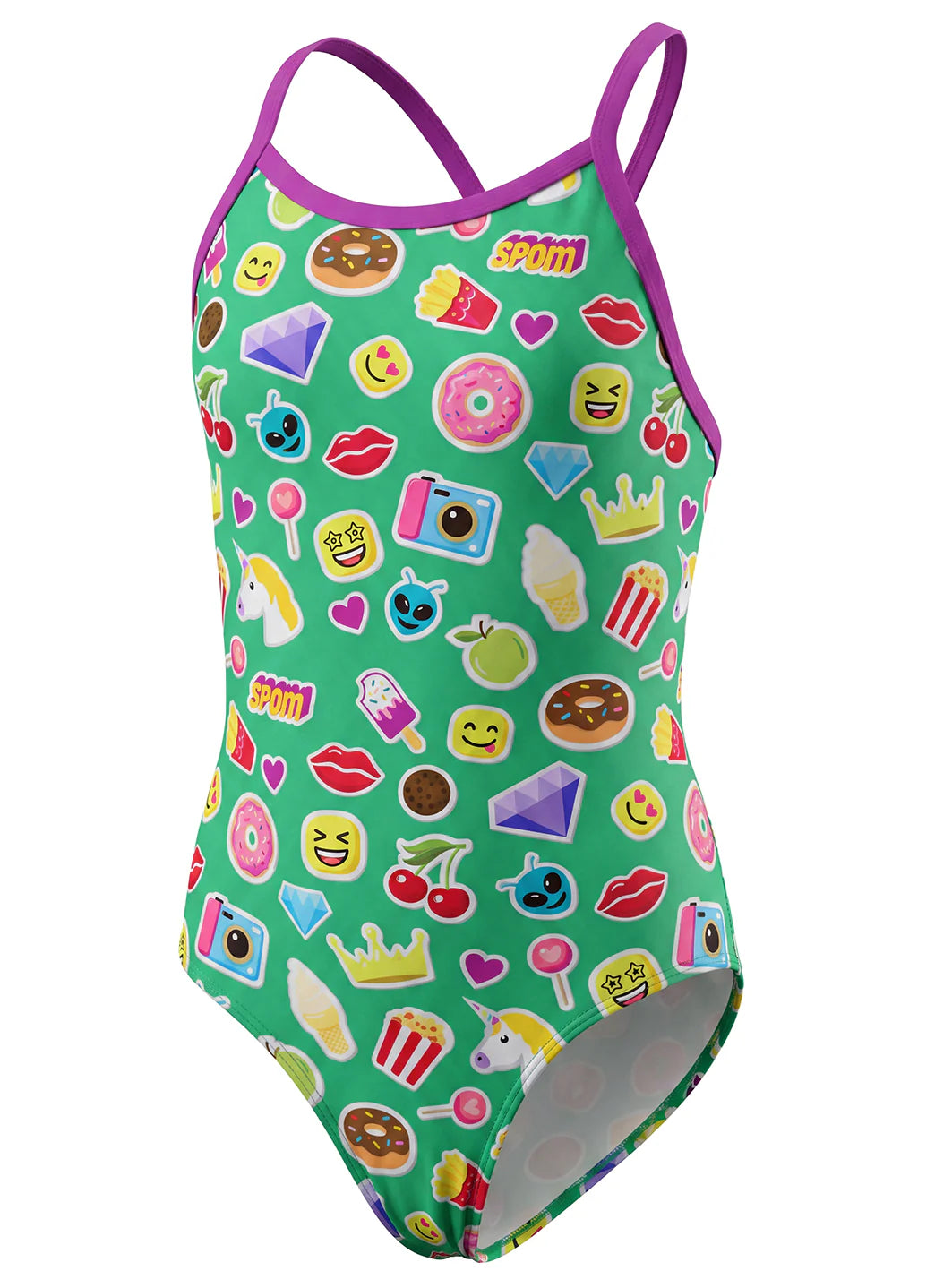 Sporti Sticker Squad Thin Strap One Piece Swimsuit (22-44)