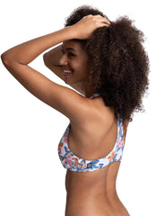 JOLYN Women's Aster Floratiki Racerback Bikini Top