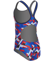 Dolfin XtraSleek Eco Girls' Denali DBX Back One Piece Swimsuit
