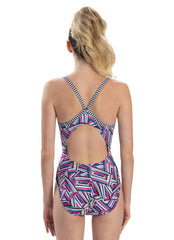 Dolfin Uglies Women's Mish Mash V-2 Back One Piece Swimsuit