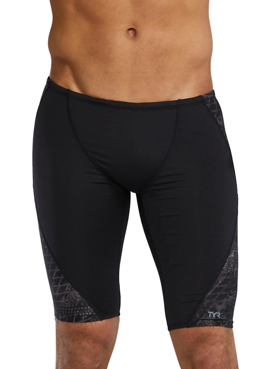 TYR Men's Etch Splice Durafast Elite Jammer Swimsuit