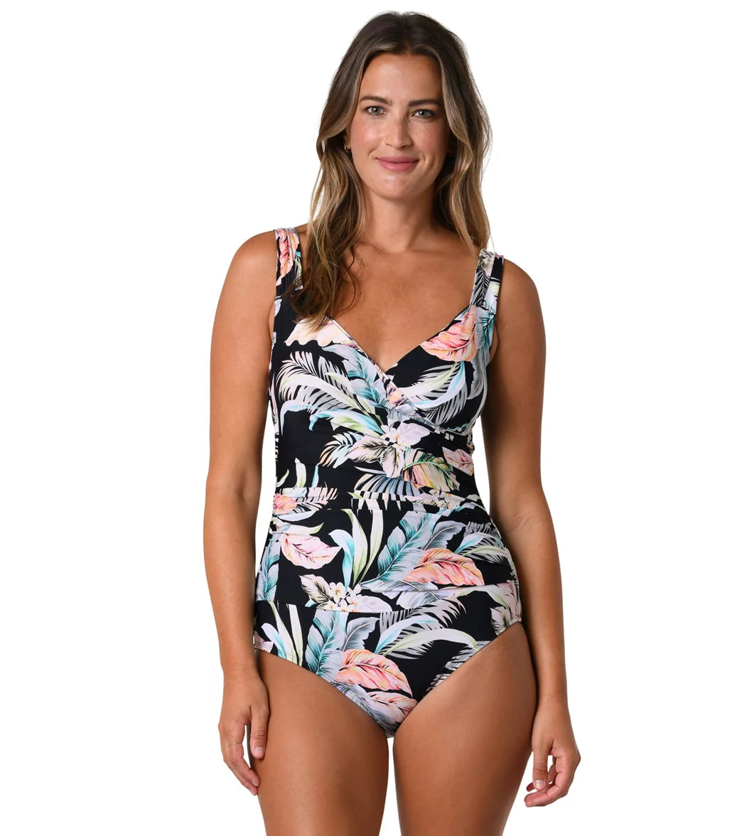 Jantzen Women's  Cabana Queen One Piece Swimsuit