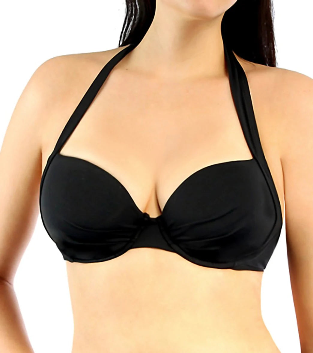 Jantzen Swim Solids D-Cup Underwire Bra Bikini Top