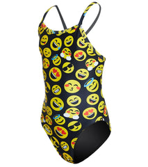 iSwim Emoji Thin Strap One Piece Swimsuit Youth (22-28)