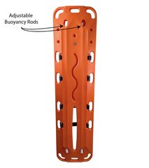 KEMP USA EG Aquatic Plastic Spineboard Kit (Board, Headblocks, Straps)