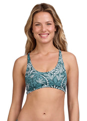 JOLYN Women's Blake Shorebreak Tie-Back Bikini Top