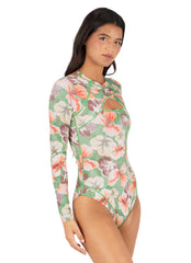 Hurley Women's Gingko Cloud Max Cross Yoke Moderate One Piece Surfsuit