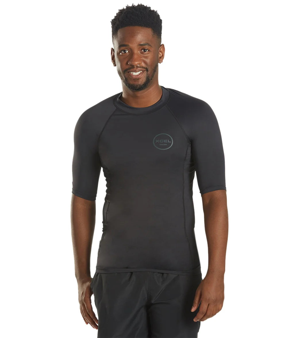 Xcel Men's Premium Stretch Performance Fit Short Sleeve Rash Guard