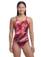 Sporti Cyberwave Thin Strap One Piece Swimsuit (22-44)