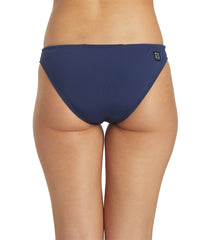 JOLYN Women's Midl Solid Bikini Bottom
