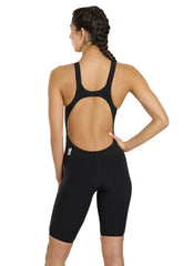 Speedo Women's LZR Racer Pro Recordbreaker Open Back Kneeskin with Comfort Strap Tech Suit Swimsuit