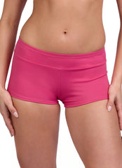 JOLYN Women's Piha Solid Boyshort Swim Short