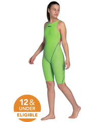 Arena Girls' Powerskin ST Next Limited Edition Open Back Tech Suit Swimsuit
