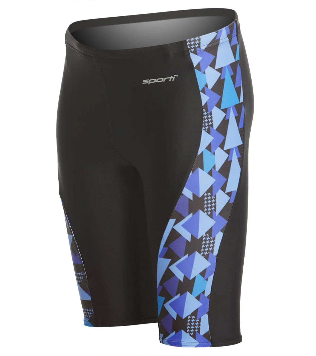 Sporti Polyester Off The Block Piped Splice Jammer Swimsuit Youth (22-28)