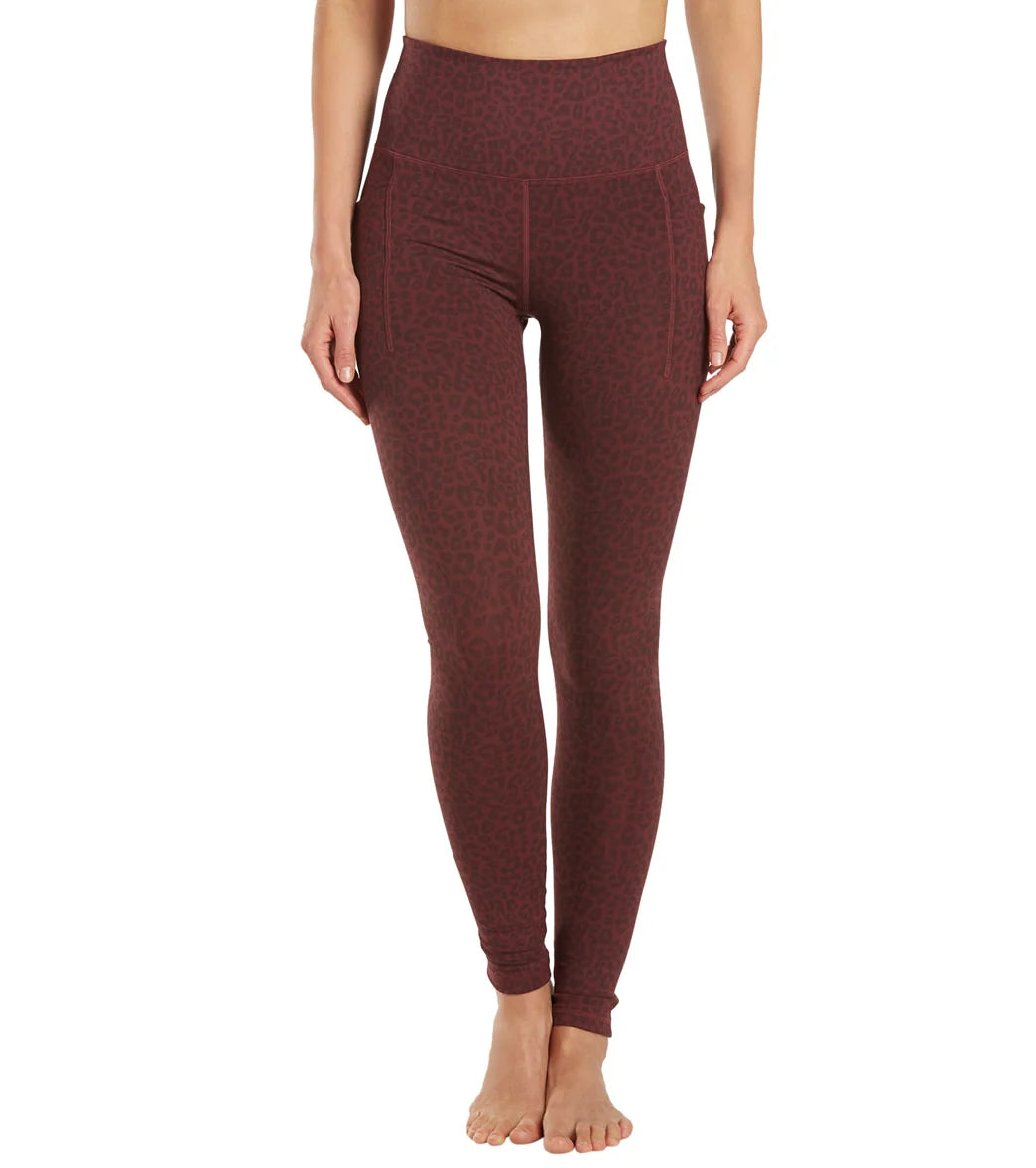 Everyday Yoga Uphold Cheetah High Waisted Leggings With Pockets 28"