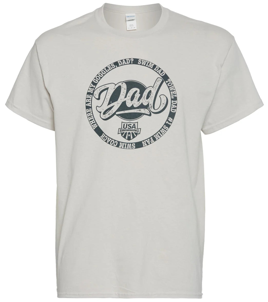 USA Swimming Men's Best Swim Dad Crew Neck T-Shirt