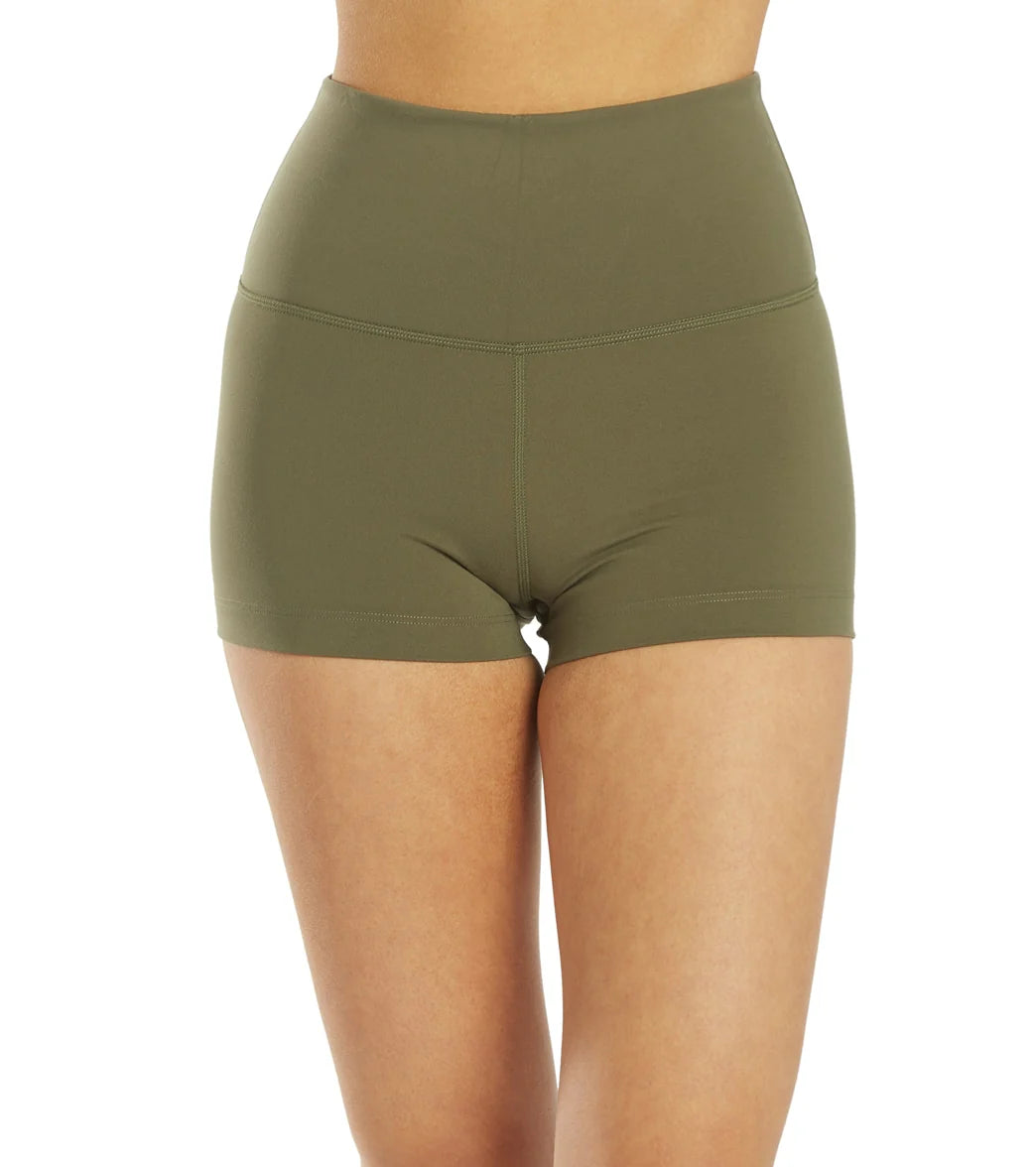 Everyday Yoga Uphold Solid High Waisted Hot Yoga shorts 1"