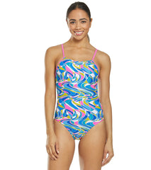 Sporti Glitz Foil Micro Back One Piece Swimsuit