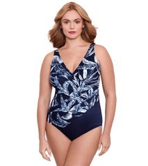 Miraclesuit Plus Women's  Tropica Toile Oceanus Plus One Piece Swimsuit