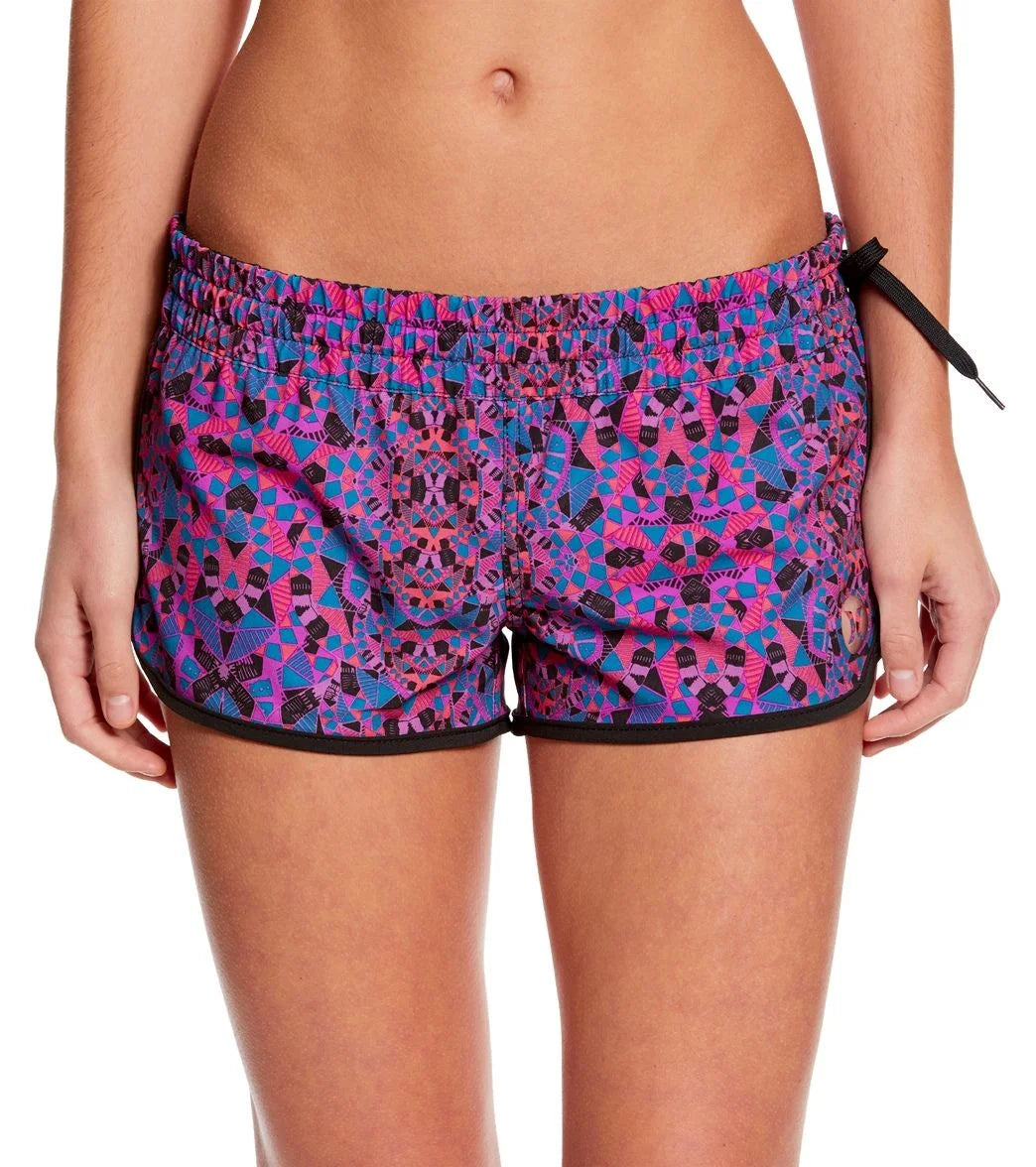 Hurley Women's Phantom Block Party Mosaic 2.5" Beachrider Boardshort