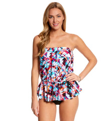Maxine Bermuda Peplum One Piece Swimsuit