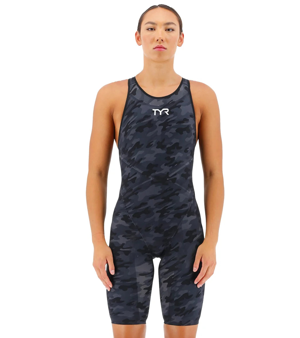 TYR Women's Venzo Camo Closed Back Tech Suit Swimsuit