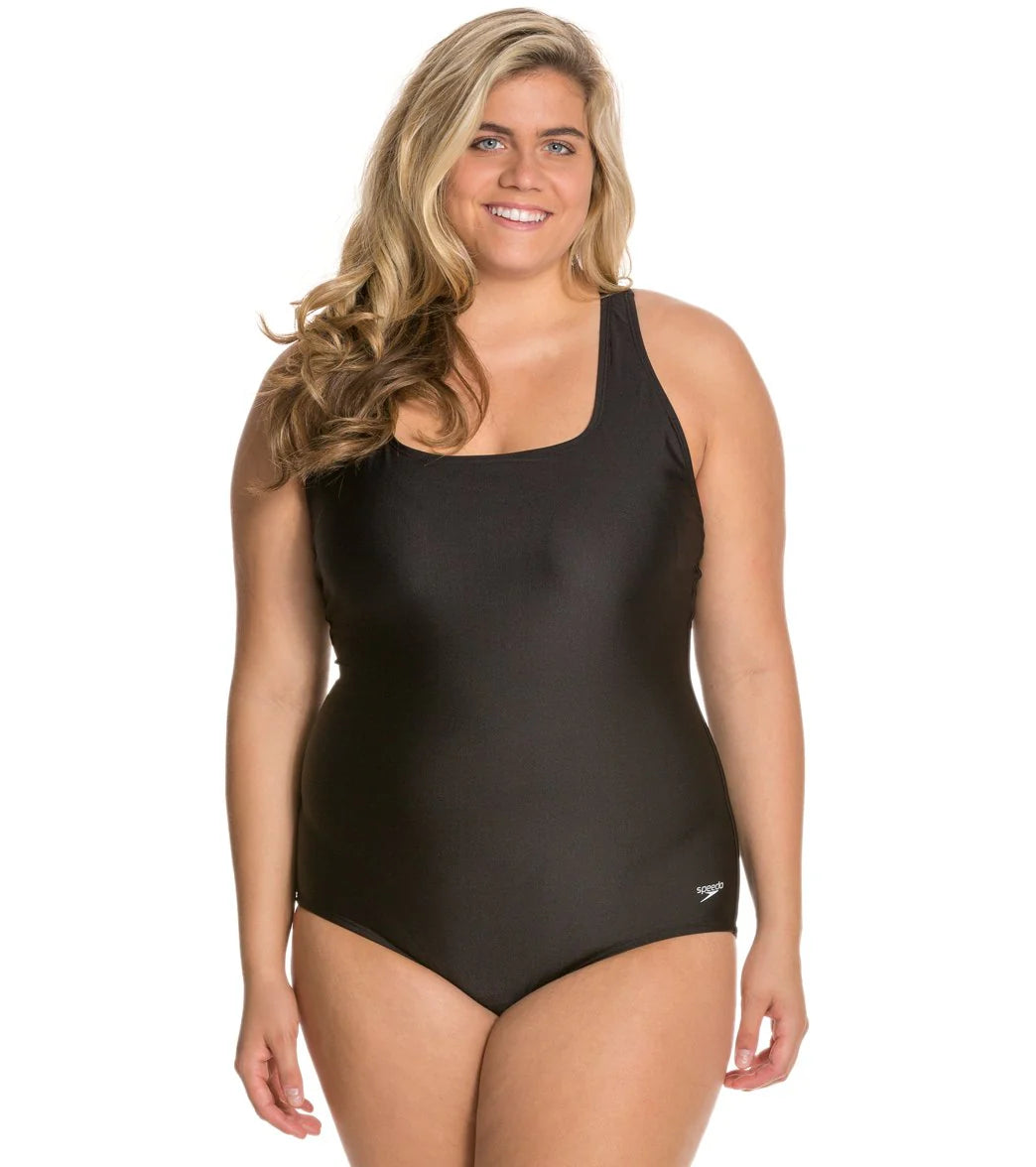 Speedo Moderate Ultraback Plus Size One Piece