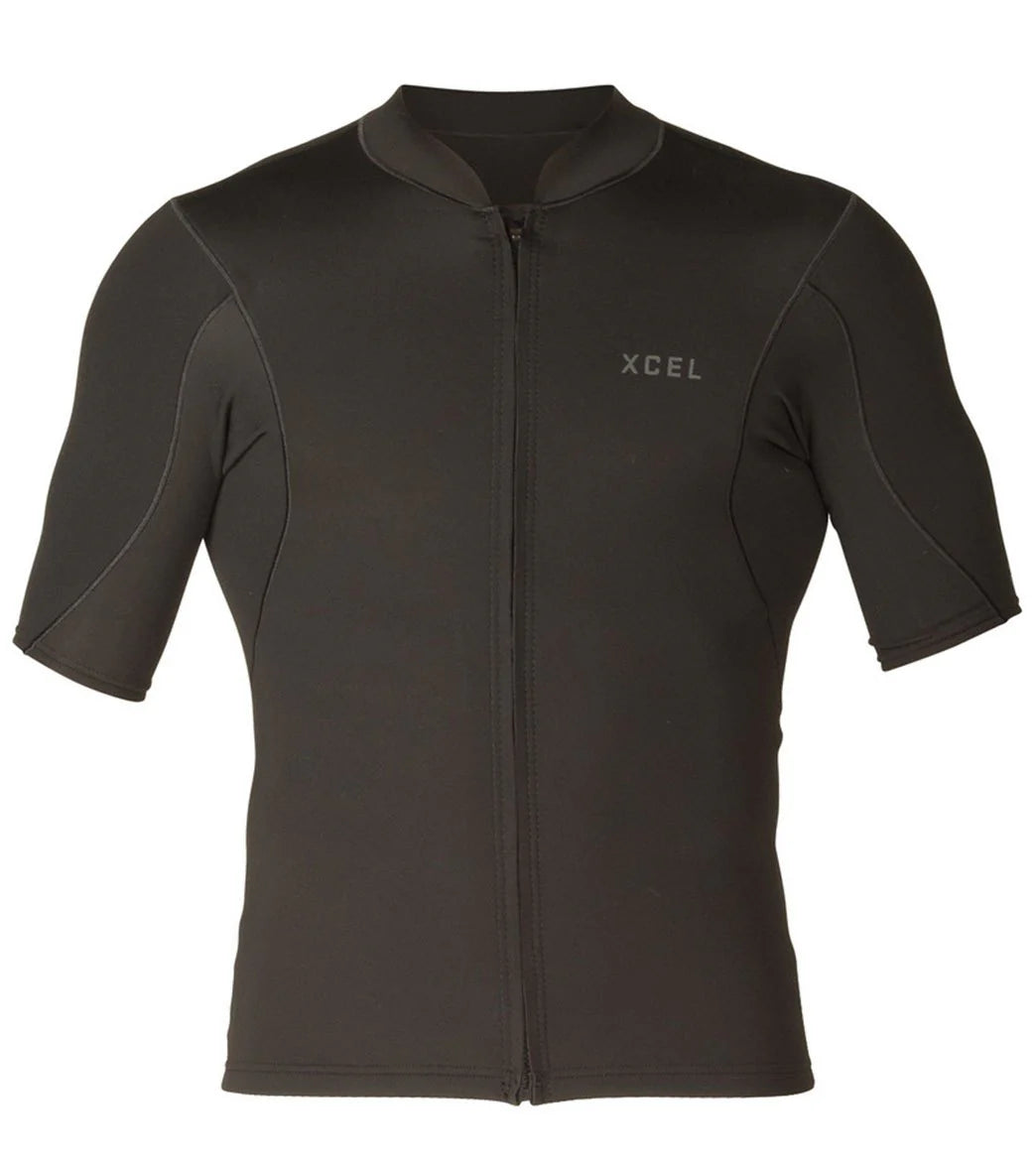 Xcel Men's 1/0.5MM Axis Short Sleeve Front Zip Wetsuit Jacket