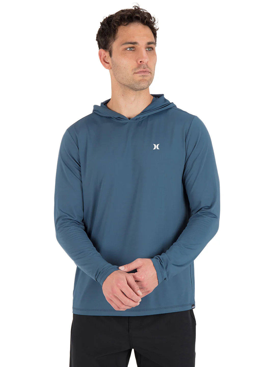 Hurley Men's Hybrid Hooded UPF 50 Long Sleeve Surf Shirt