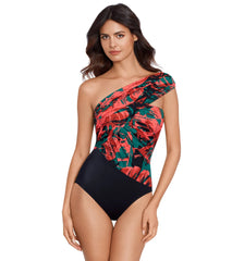 Magicsuit by Miraclesuit Women's Livin Lush Colorblock Goddess One Piece Swimsuit