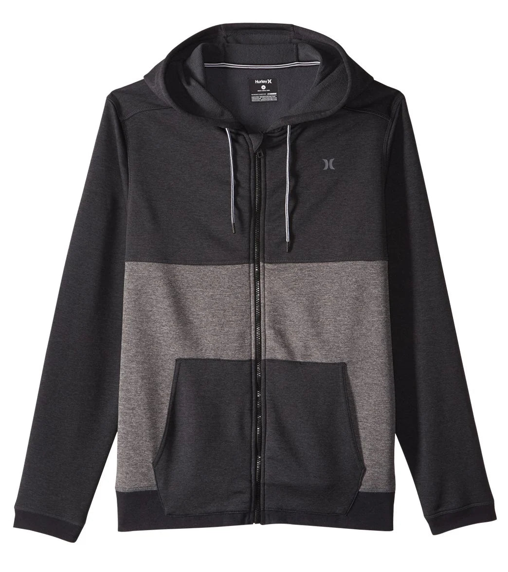 Hurley Men's Dri-Fit Disperse Blocked Zip Fleece Hoodie