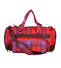 Hurley Women's Red Plaid Sync Duffel