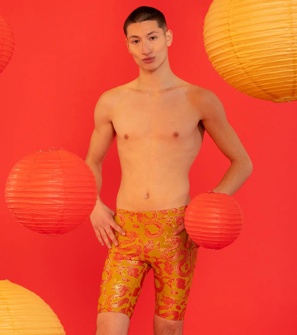 Sporti Lunar Dragon Foil Jammer Swimsuit